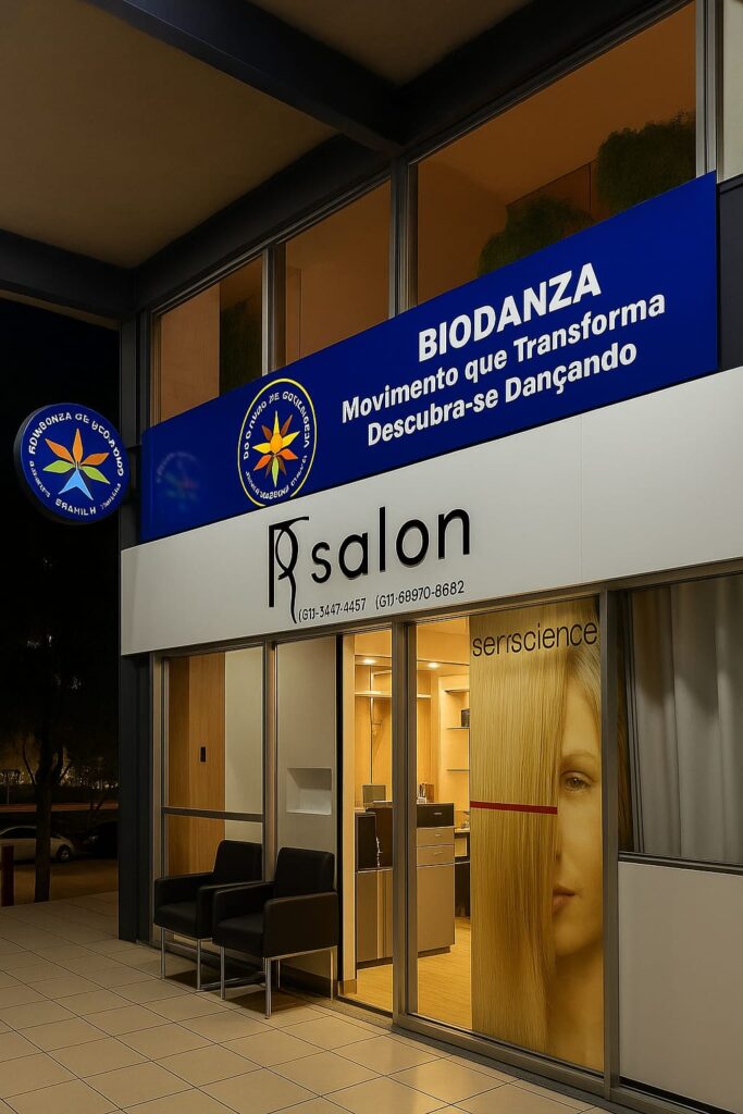 fachada em ACM, letras acrílico, luminoso